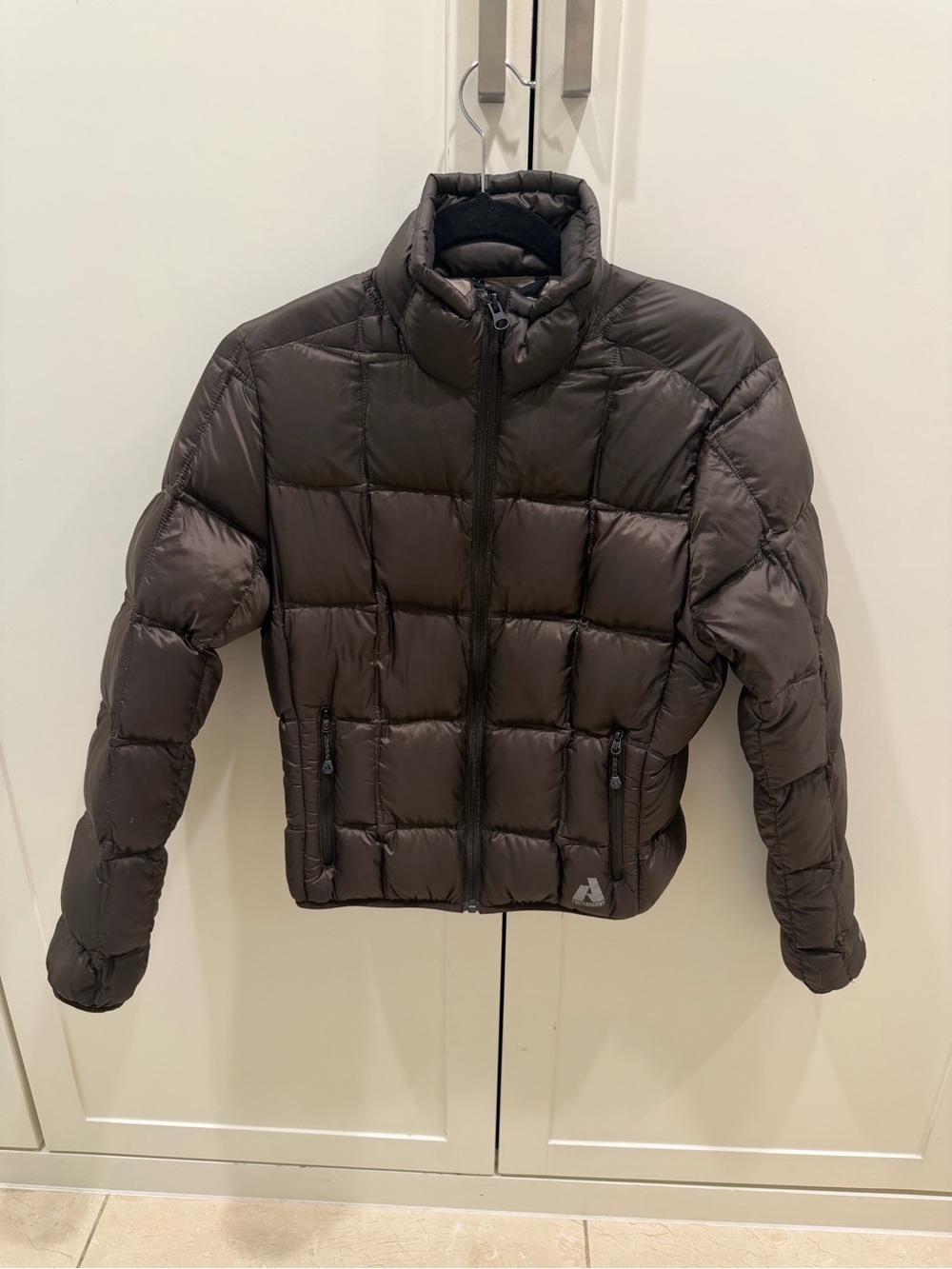 Eddie Bauer Whittaker Quilted Down Puffer Jacket in Dark Brown